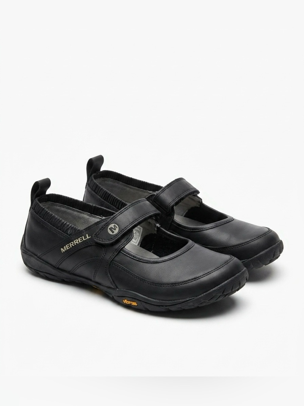 Merrell Barefoot Pure Glove Leather Mary Jane Black Shoes Womens 6.5 Minimalist